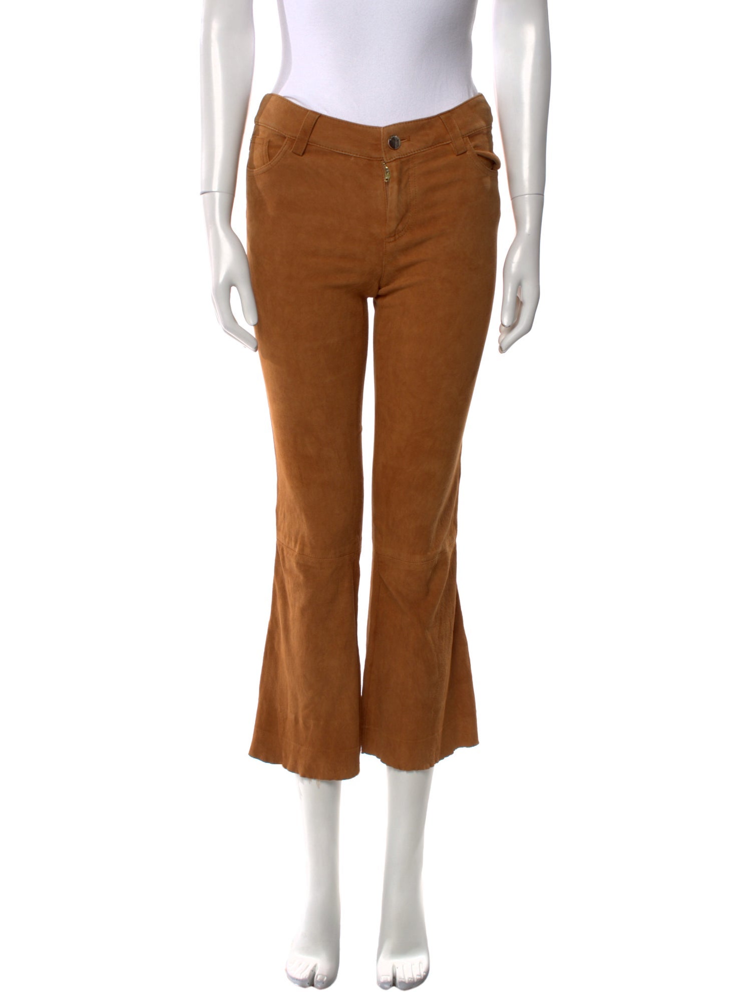 Alice + Olivia Lamb Leather Wide Leg Pants