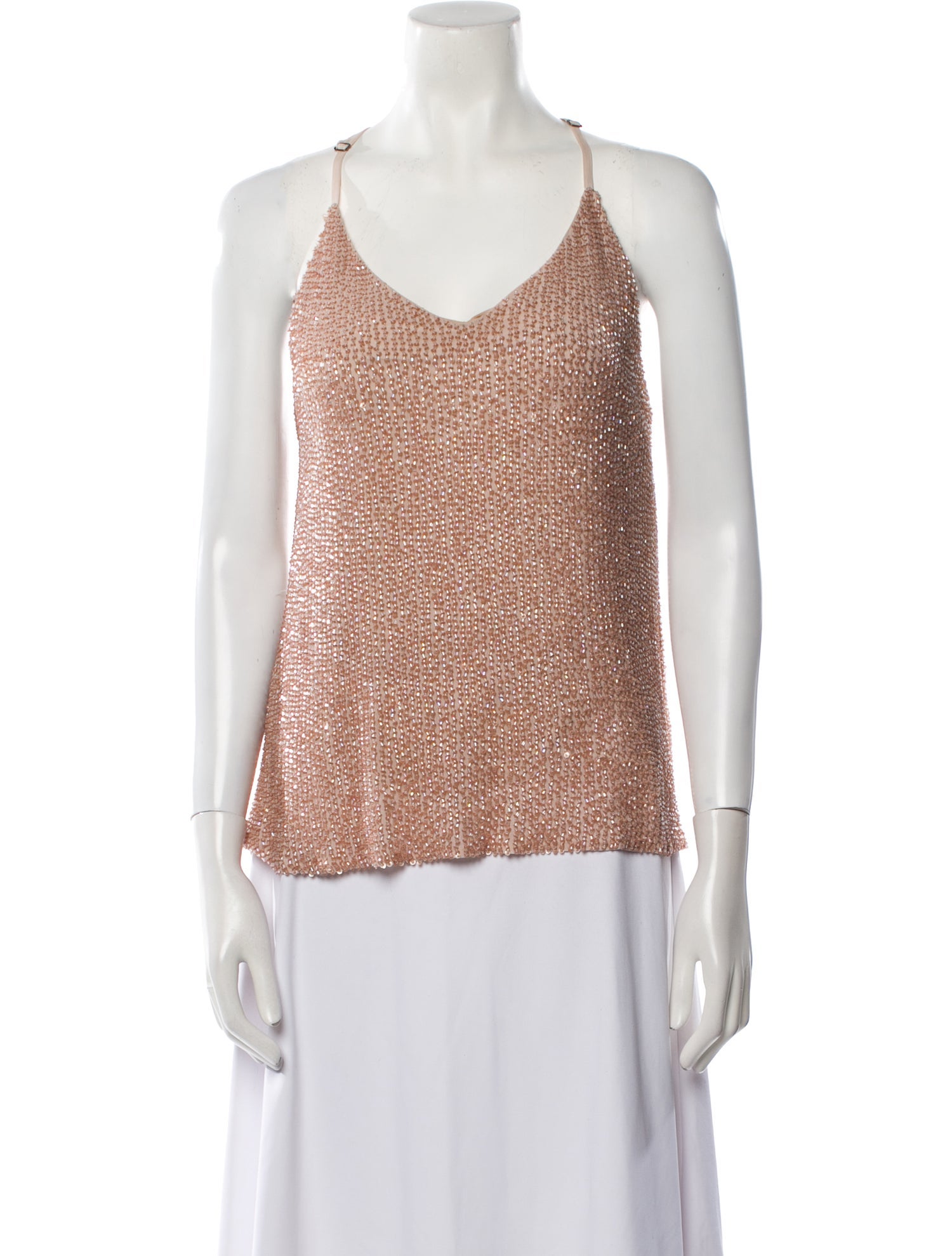 Alice + Olivia Silk V-Neck Top