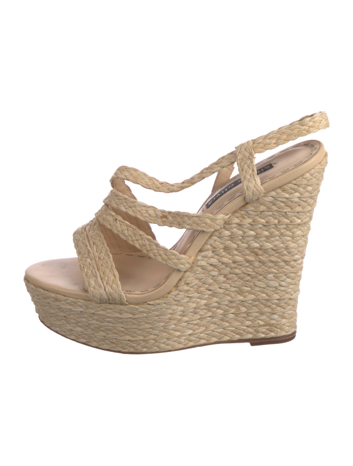 Alice + Olivia Straw Espadrilles