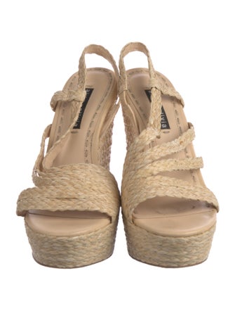 Alice + Olivia Straw Espadrilles