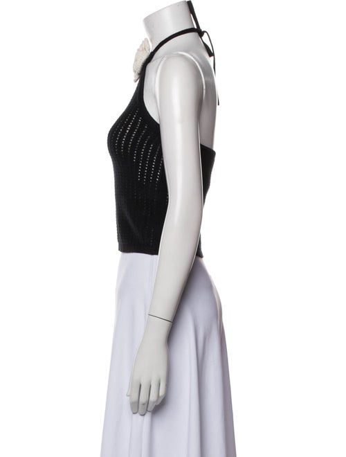 Alice + Olivia Wool Halterneck Crop Top