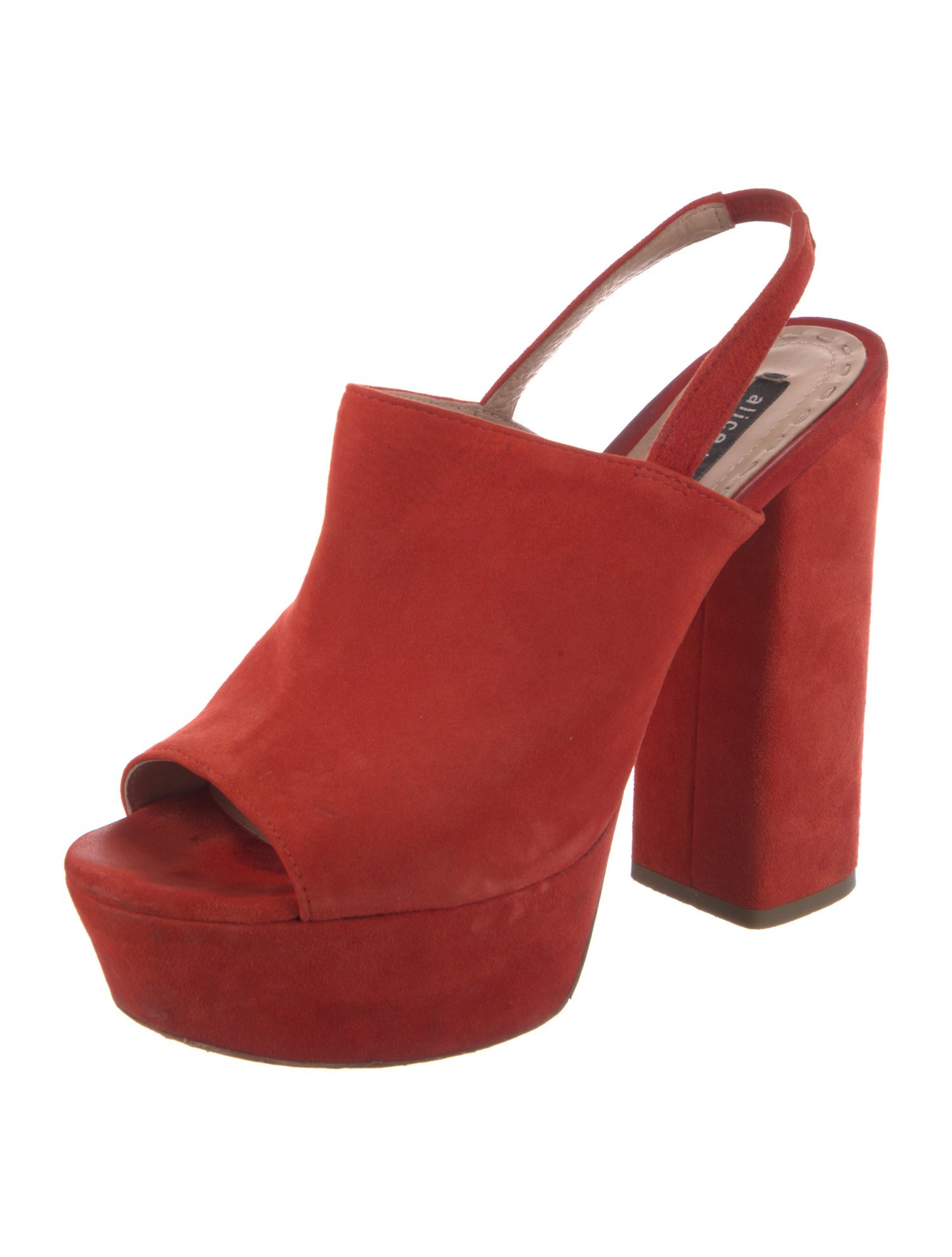 Alice + Olivia Suede Slingback Sandals