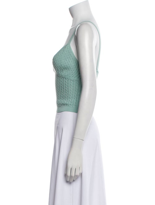 Alice + Olivia V-Neck Sleeveless Crop Top