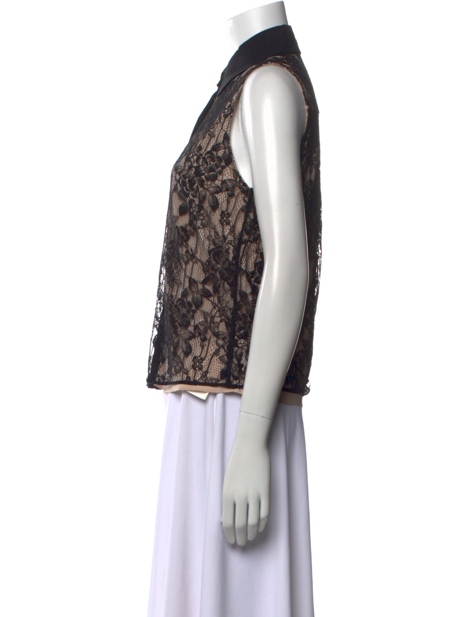 Alice + Olivia Lace Pattern Sleeveless Top