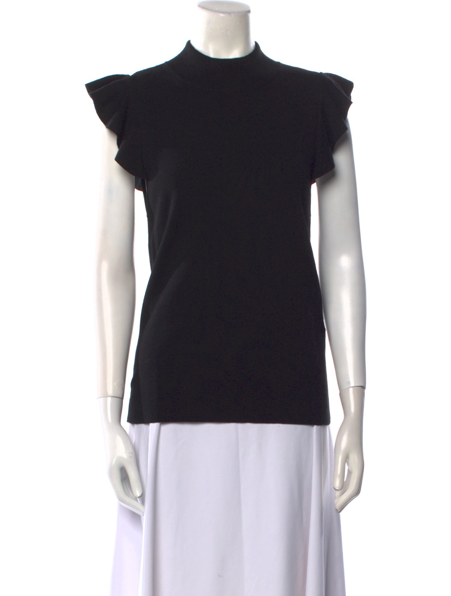 Alice + Olivia Wool Mock Neck Top