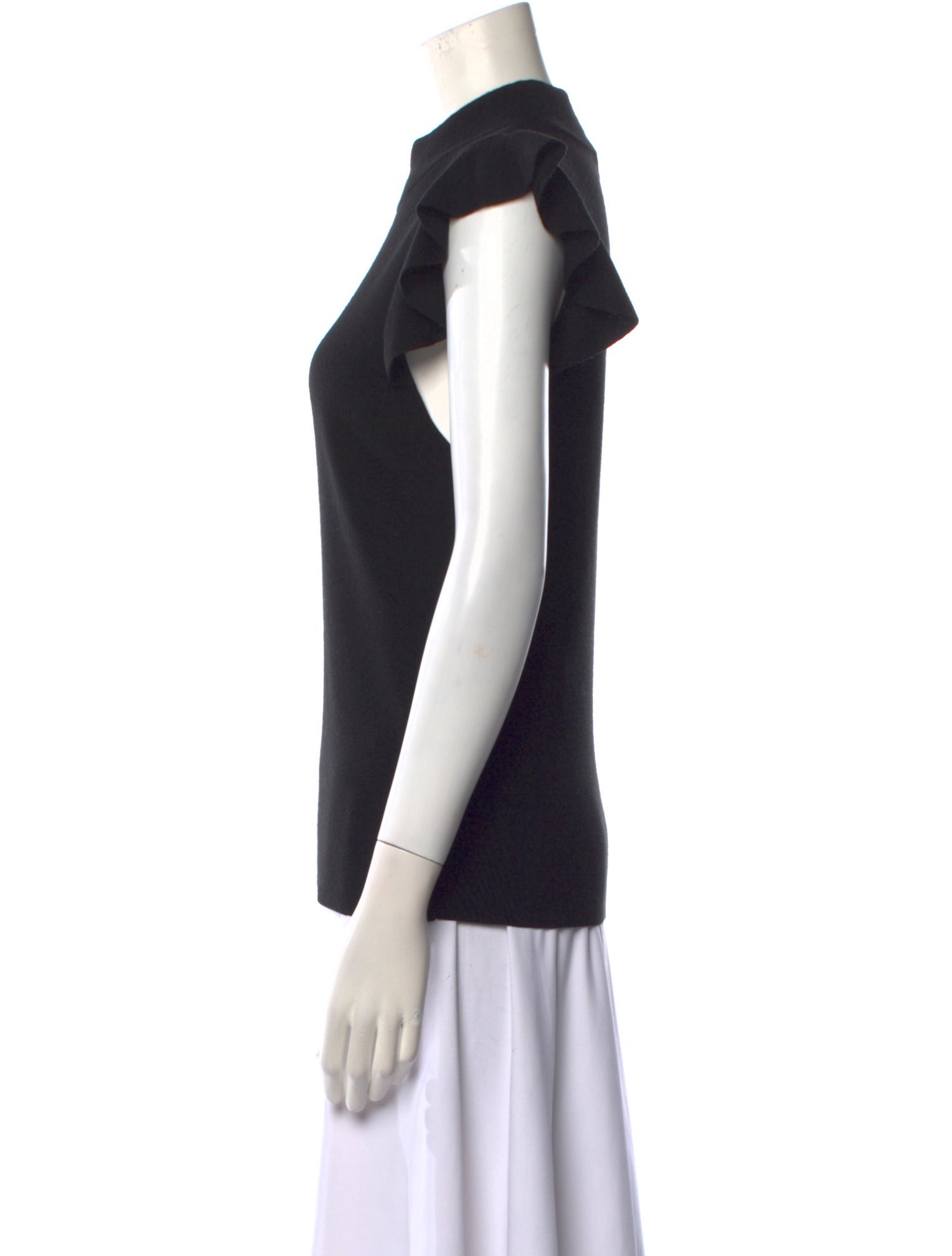 Alice + Olivia Wool Mock Neck Top