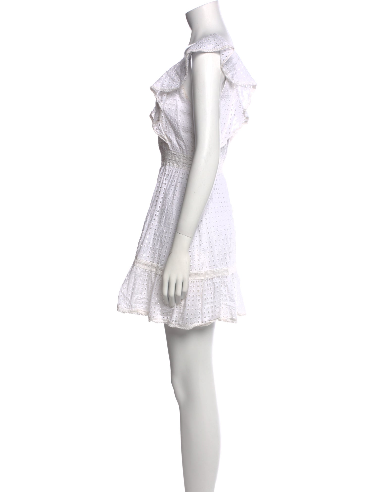 Alice + Olivia Lace Pattern Mini Dress