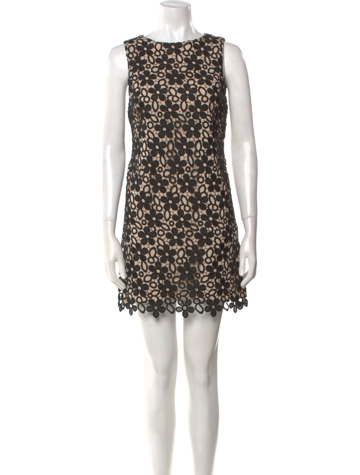 Alice + Olivia Lace Pattern Mini Dress