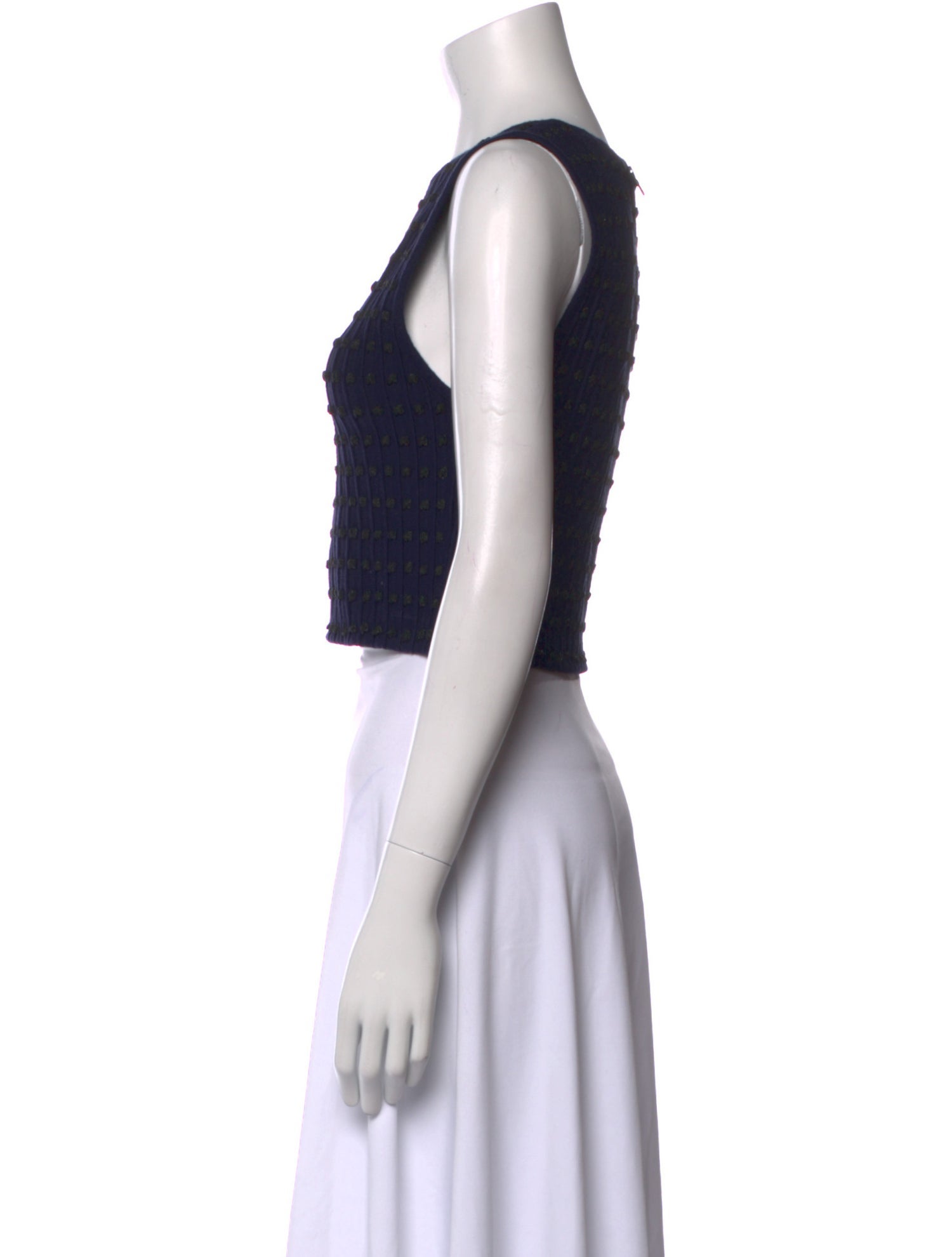 Alice + Olivia Crew Neck Sleeveless Crop Top w/ Tags