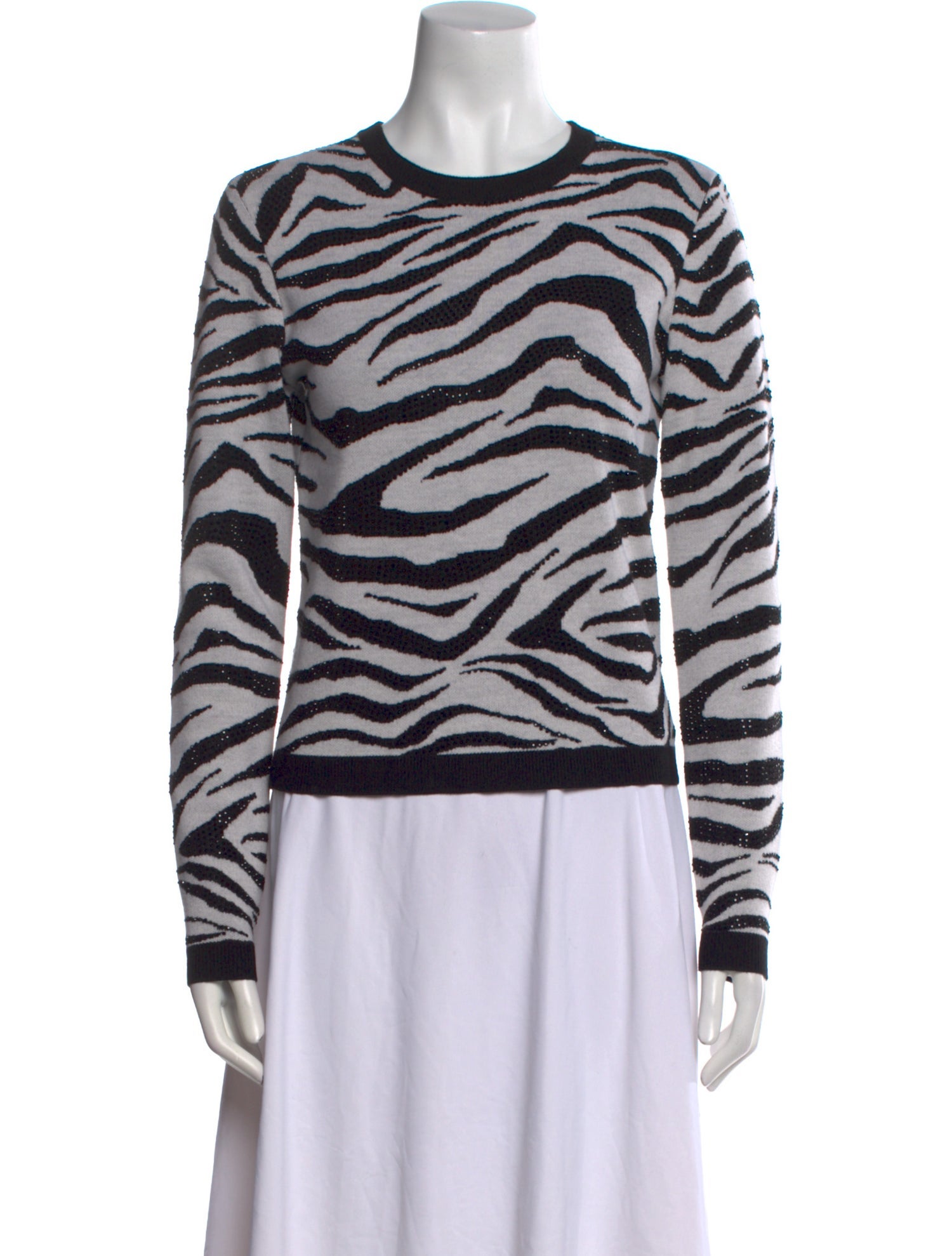 Alice + Olivia Wool Animal Print Sweater