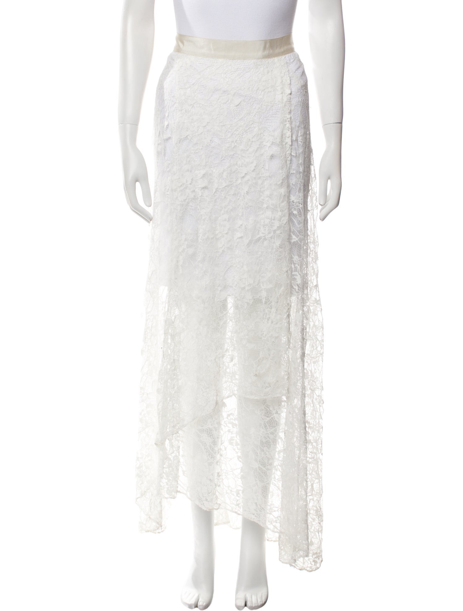 Alice + Olivia Lace Pattern Long Skirt