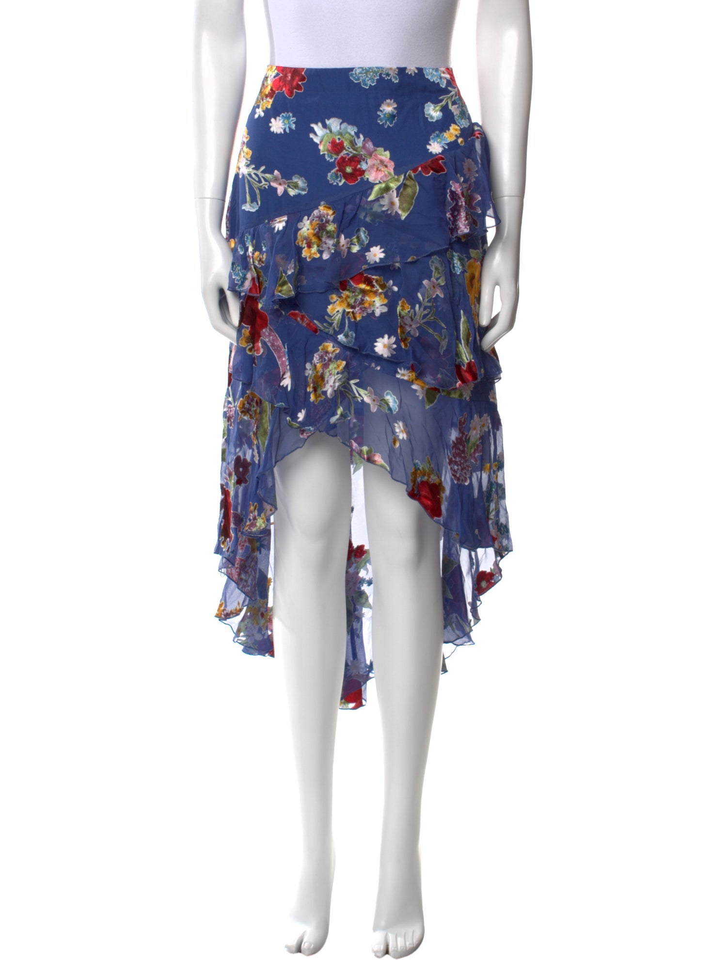 Alice + Olivia Floral Print Midi Length Skirt w/ Tags