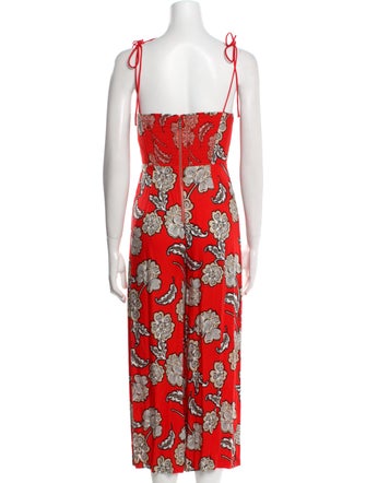 Alice + Olivia Printed Square Neckline Jumpsuit