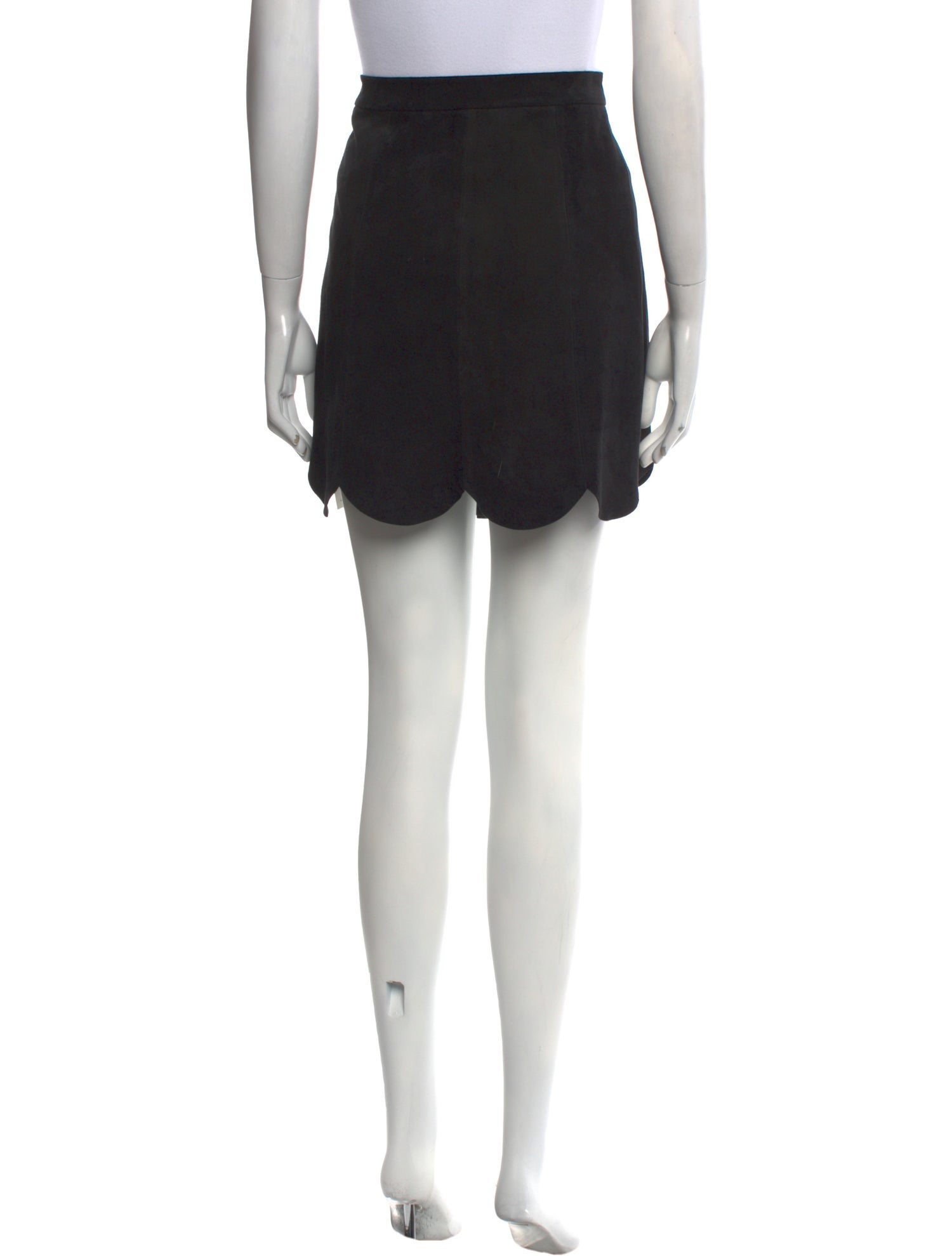 Alice + Olivia Lamb Leather Mini Skirt