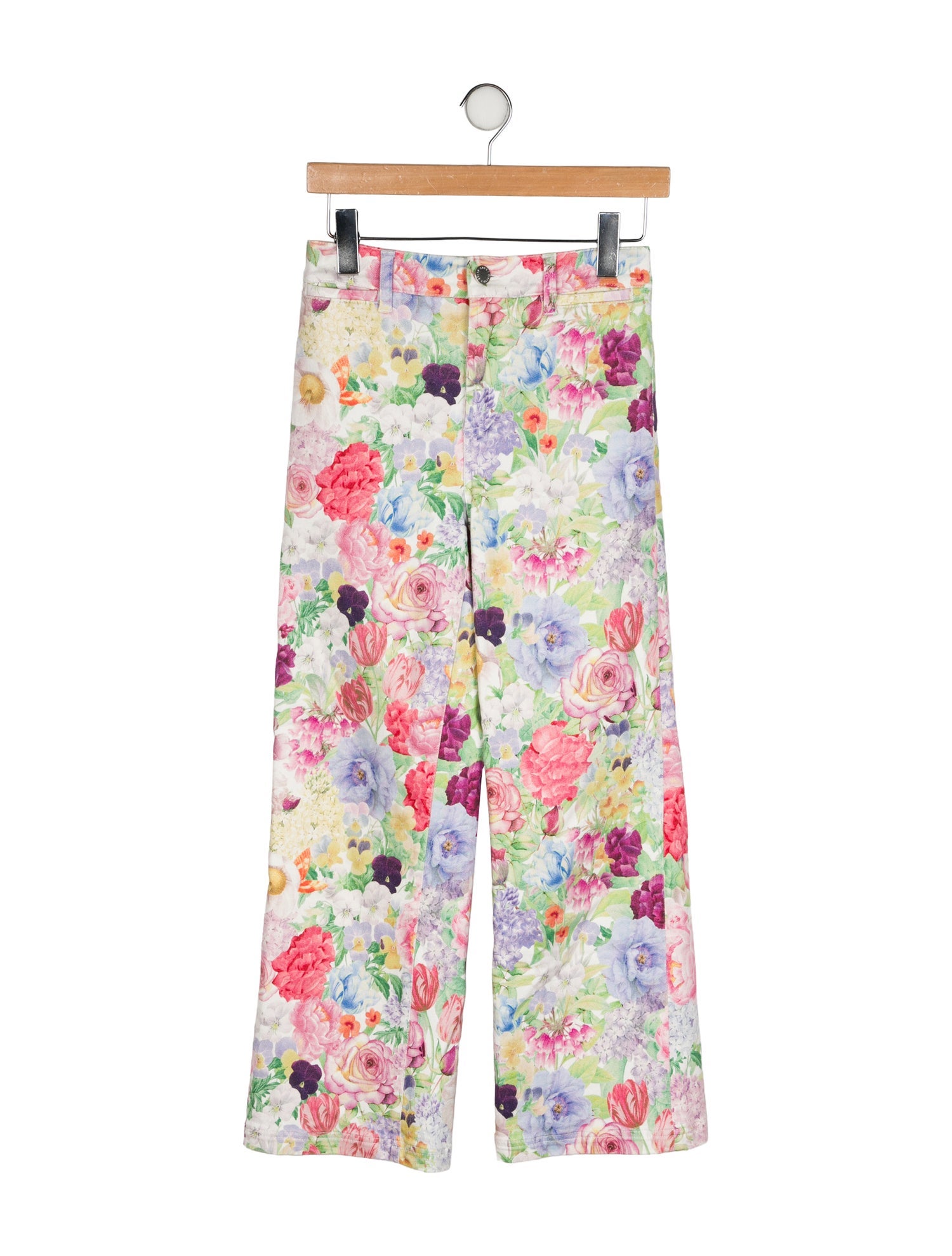 Alice + Olivia Mid-Rise Wide Leg Jeans