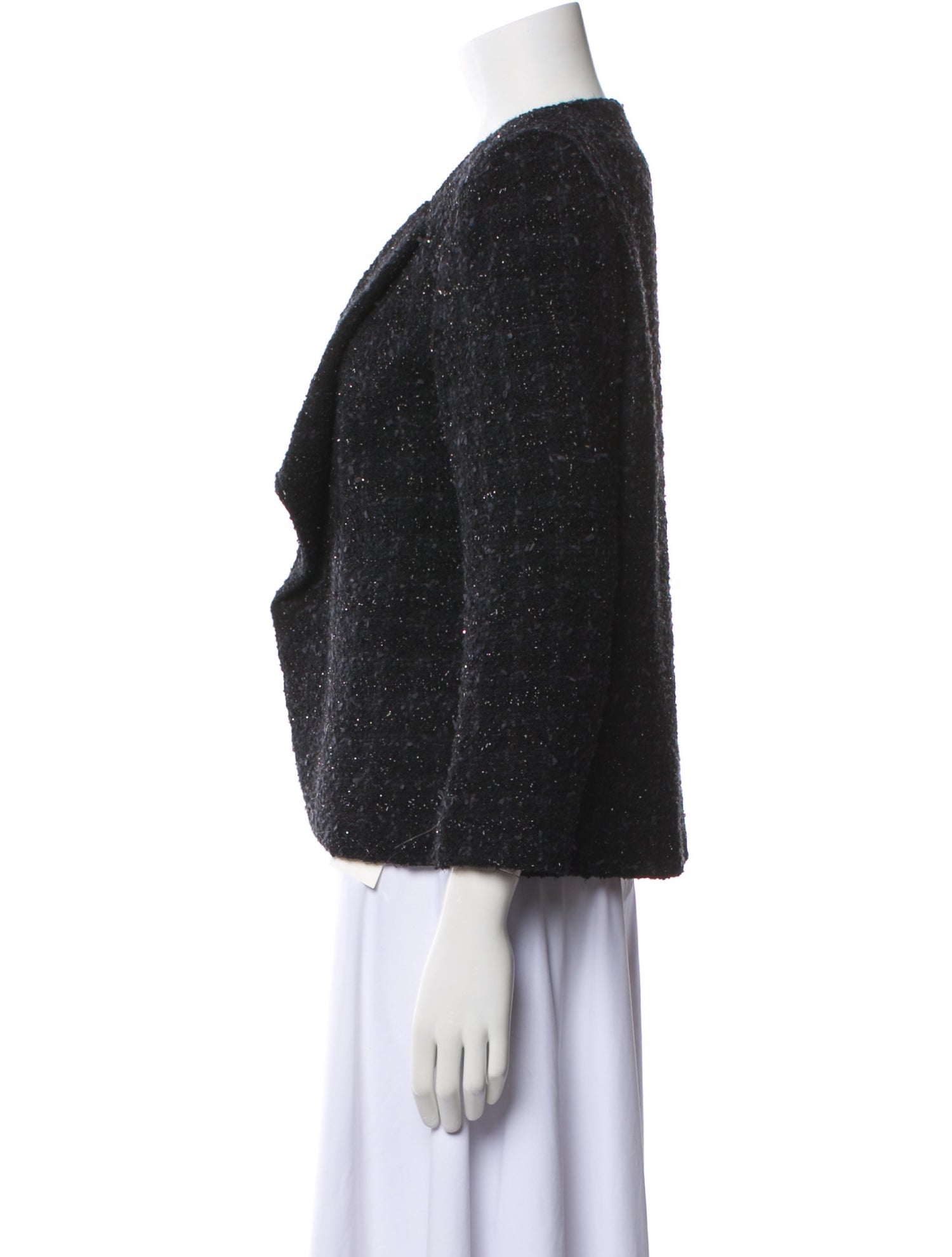 Alice + Olivia Wool Tweed Pattern Evening Jacket