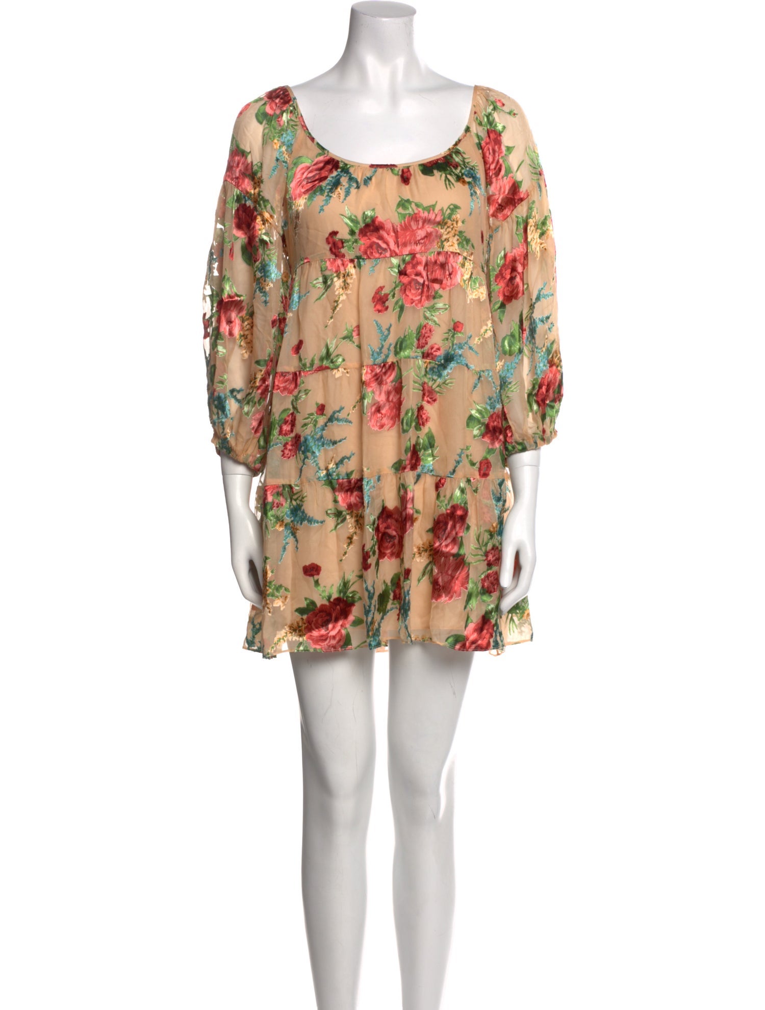 Alice + Olivia Silk Floral Print Tunic w/ Tags