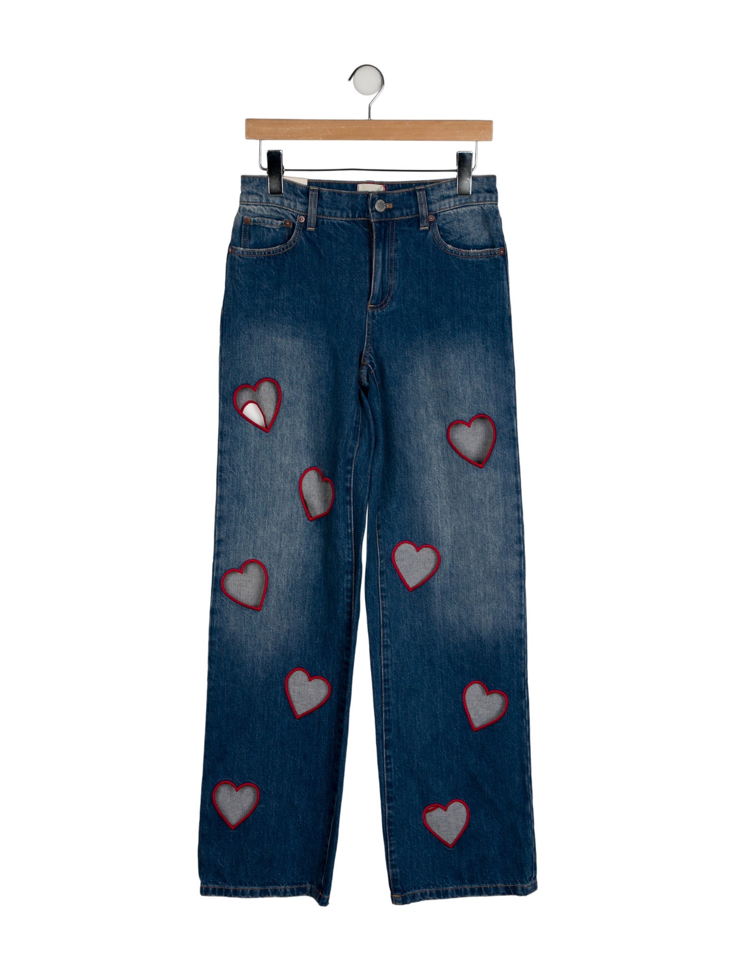 Alice + Olivia Mid-Rise Wide Leg Jeans w/ Tags