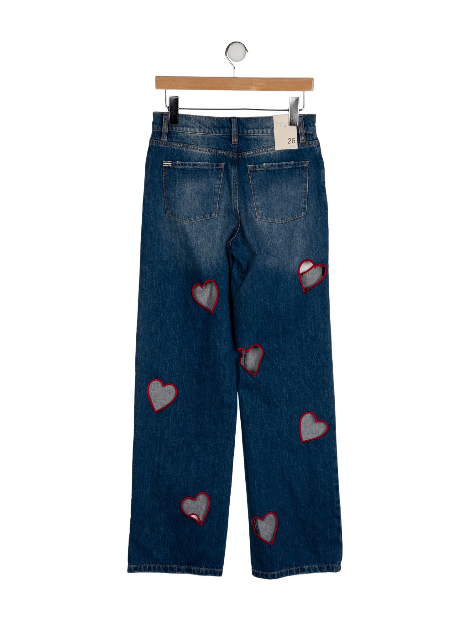 Alice + Olivia Mid-Rise Wide Leg Jeans w/ Tags