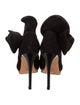 Alice + Olivia Suede Ruffle Embellishment D'Orsay Pumps