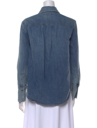 Alice + Olivia Long Sleeve Button-Up Top