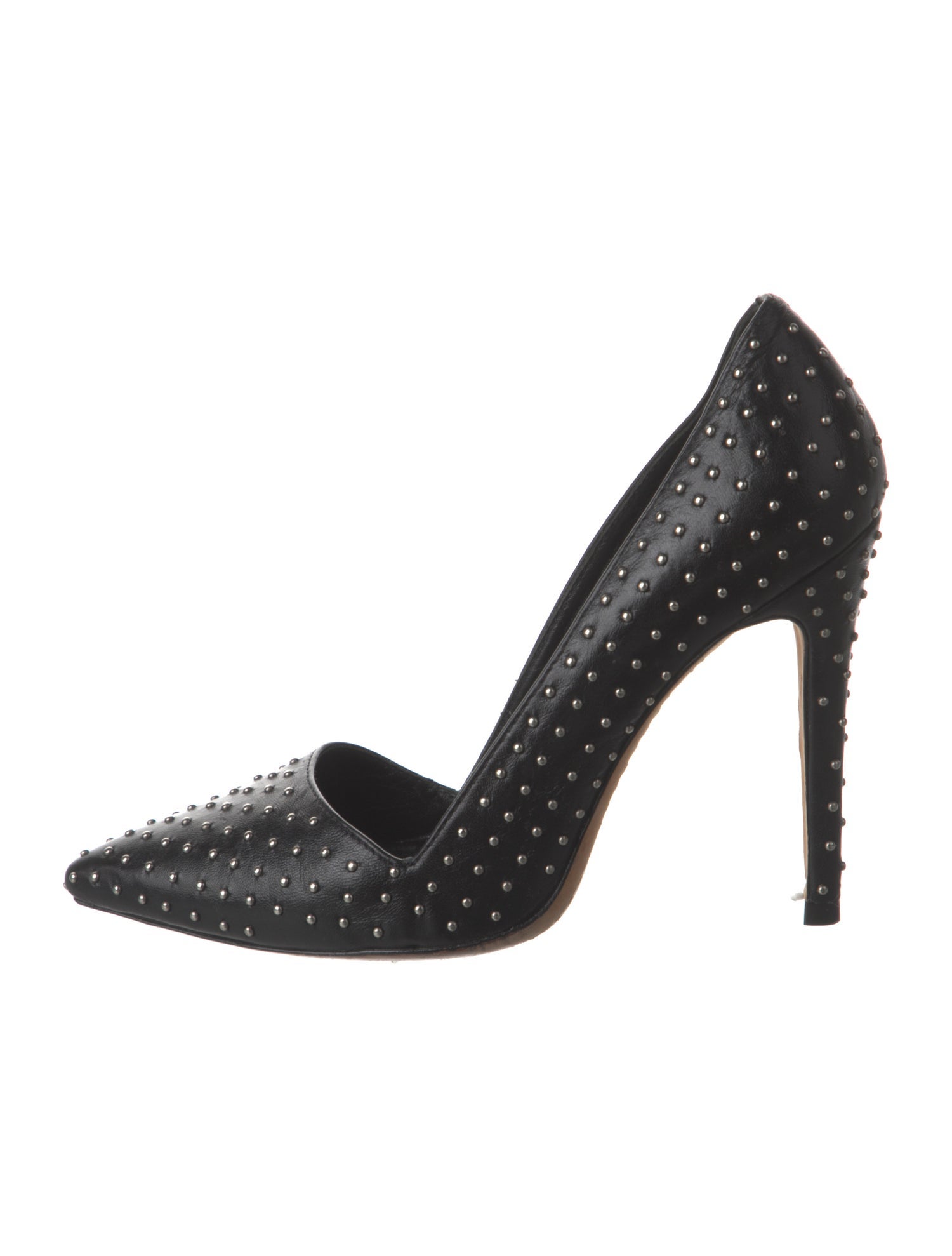 Alice + Olivia Leather Studded Accents Pumps
