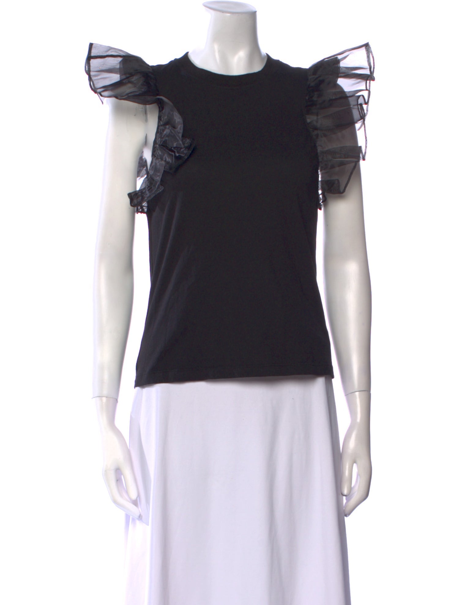 Alice + Olivia Crew Neck Short Sleeve Top