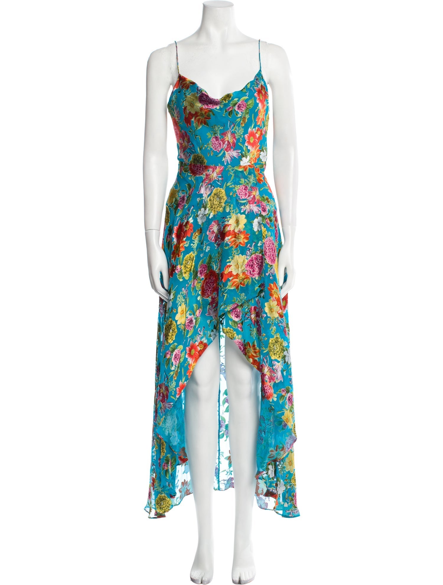 Alice + Olivia Floral Print Long Dress