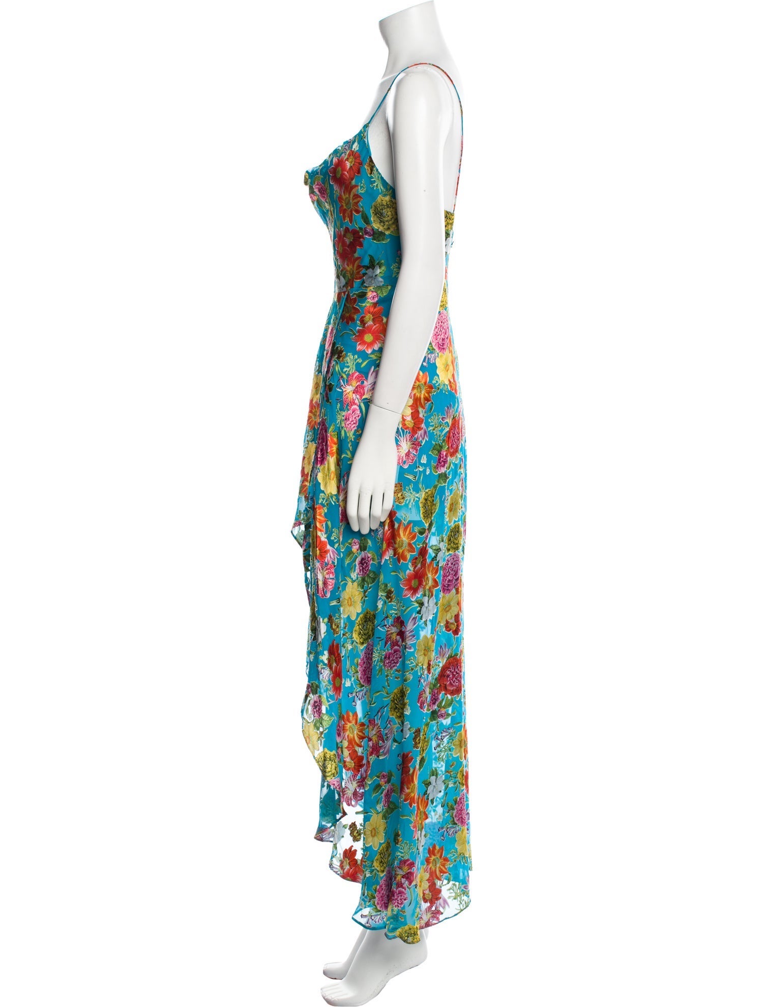 Alice + Olivia Floral Print Long Dress