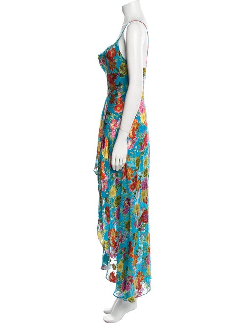 Alice + Olivia Floral Print Long Dress
