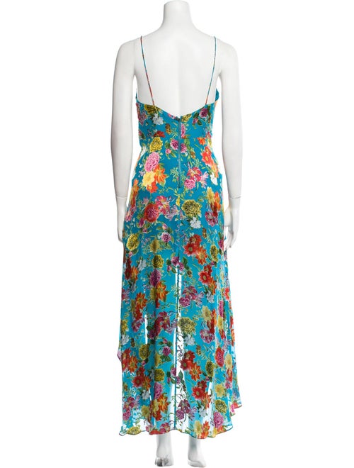 Alice + Olivia Floral Print Long Dress