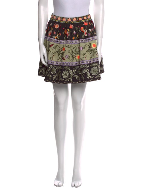 Alice + Olivia Floral Print Mini Skirt