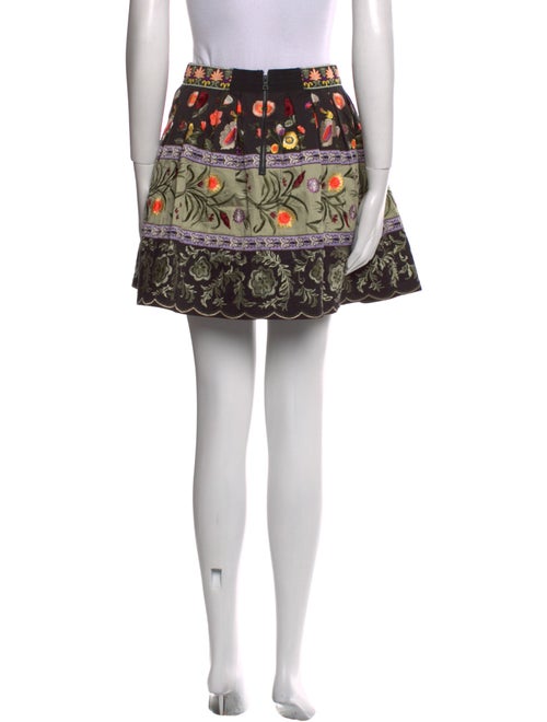 Alice + Olivia Floral Print Mini Skirt