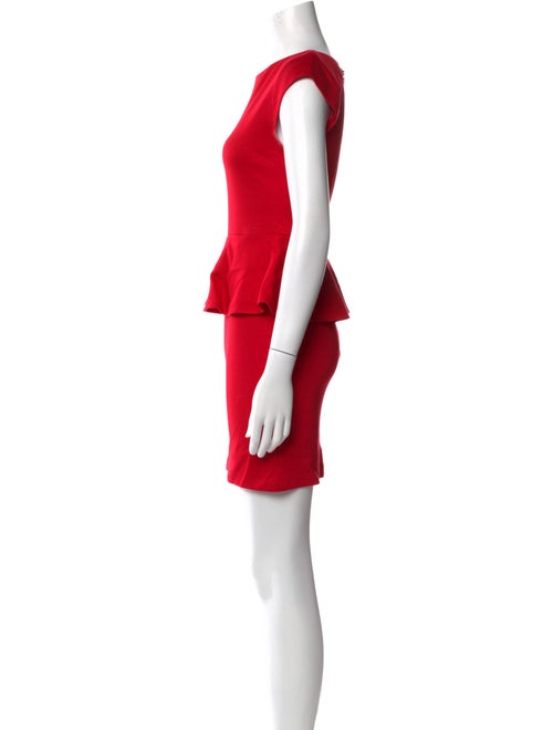 Alice + Olivia Bateau Neckline Mini Dress