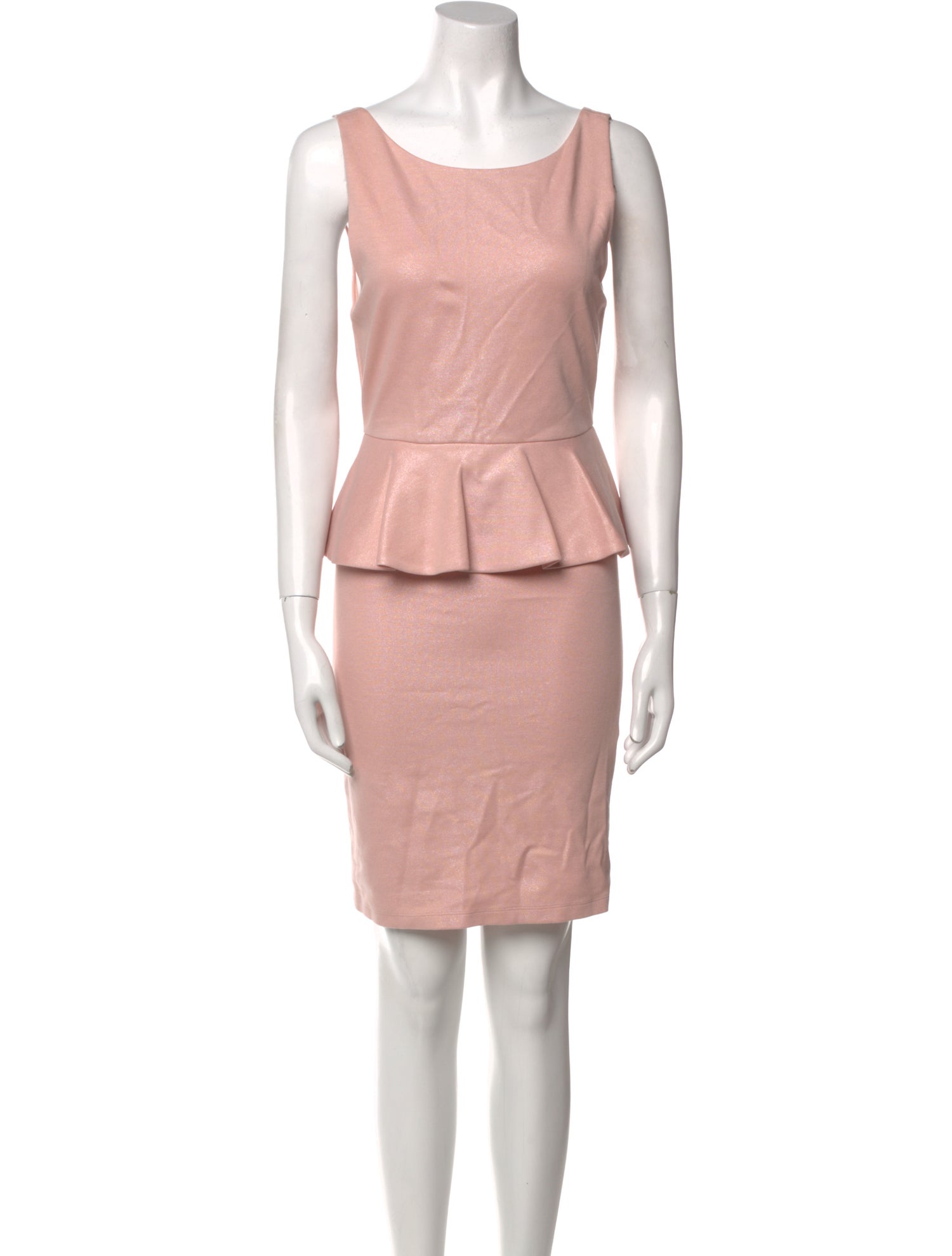 Alice + Olivia Bateau Neckline Mini Dress