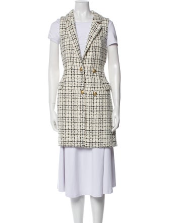 Alice + Olivia Tweed Pattern Peacoat