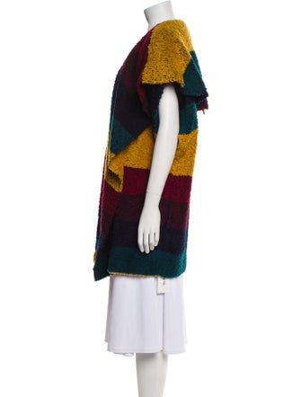 Alice + Olivia Virgin Wool Colorblock Pattern Vest