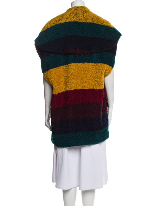 Alice + Olivia Virgin Wool Colorblock Pattern Vest