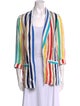 Alice + Olivia Striped Open Front Tunic