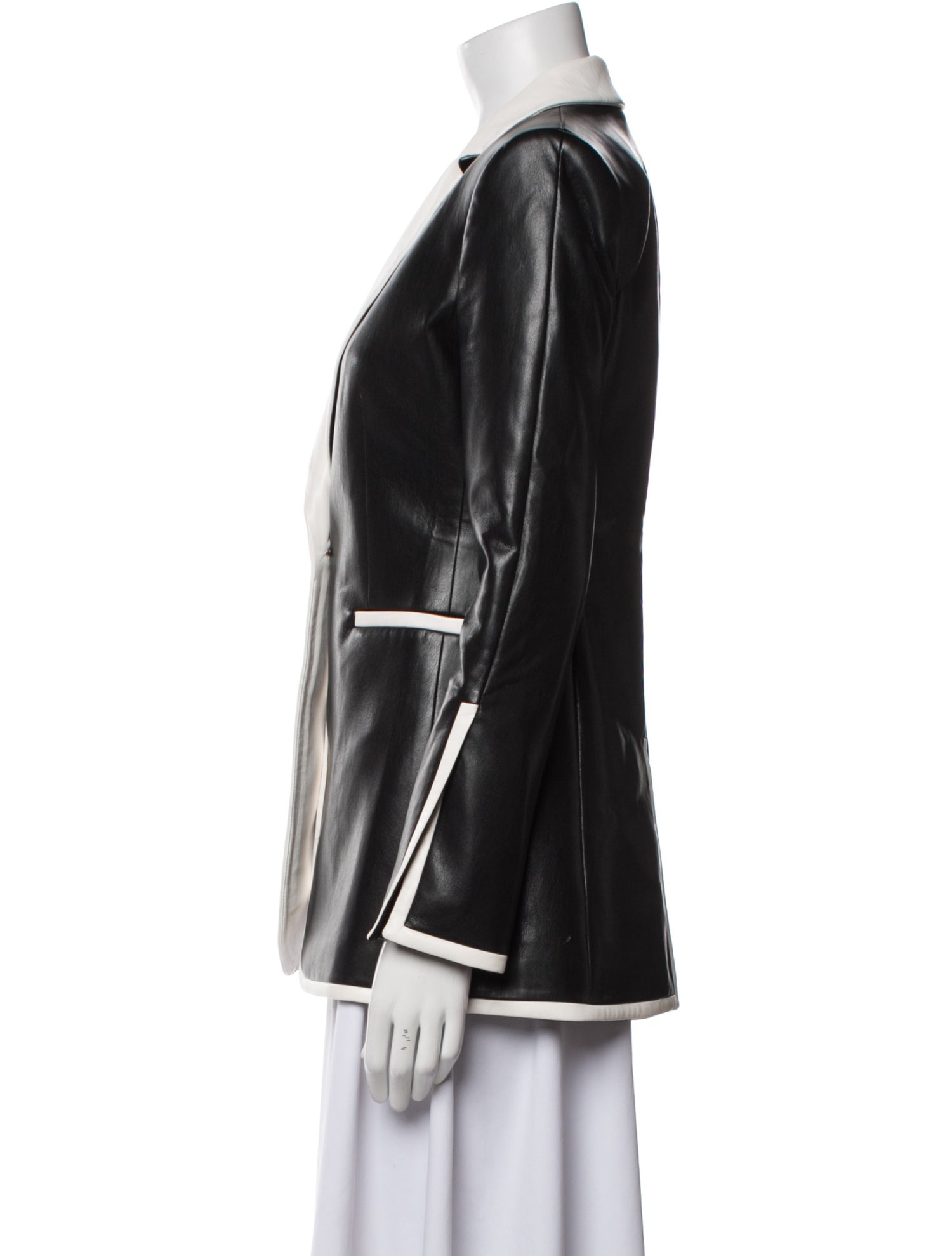 Alice + Olivia Faux Leather Blazer