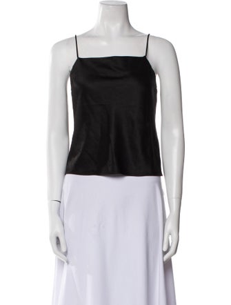 Alice + Olivia Square Neckline Sleeveless Crop Top