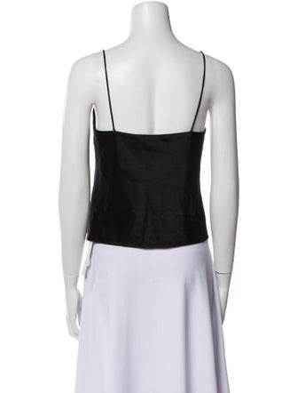 Alice + Olivia Square Neckline Sleeveless Crop Top