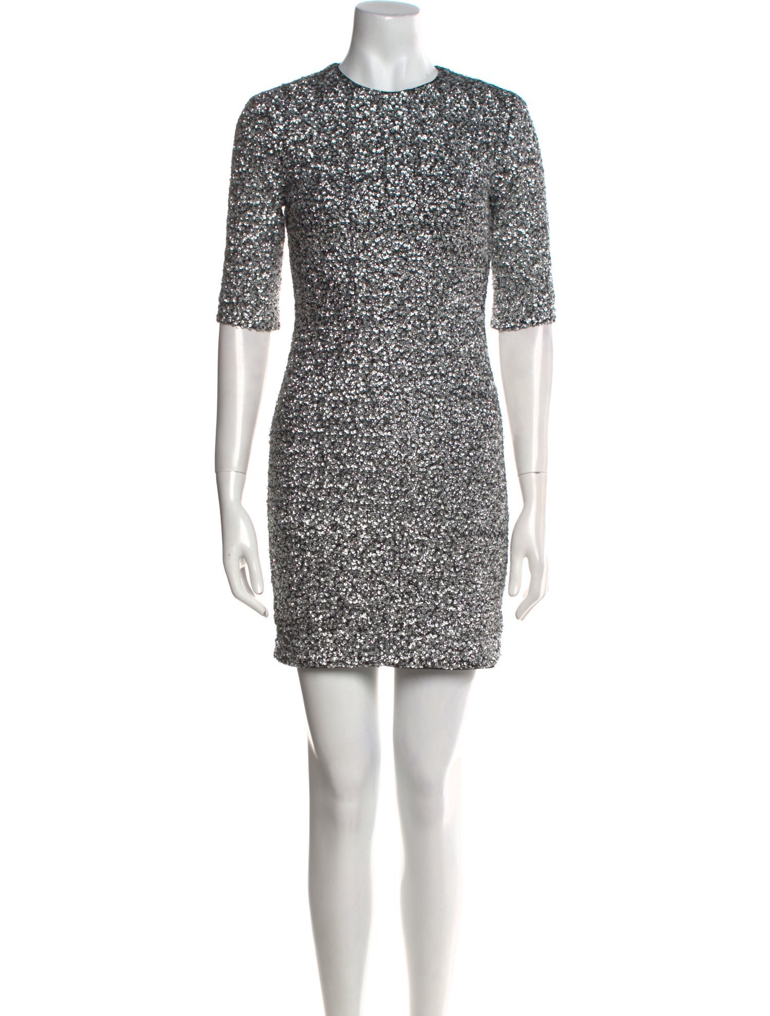 Alice + Olivia Crew Neck Mini Dress