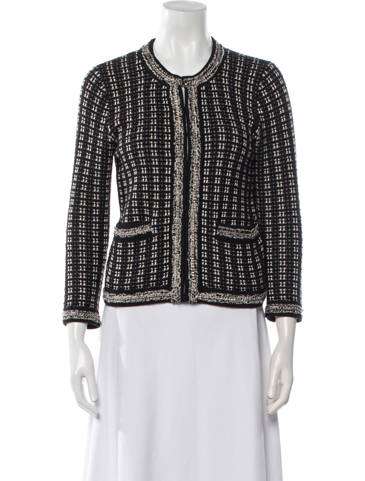 Alice + Olivia Tweed Pattern Evening Jacket