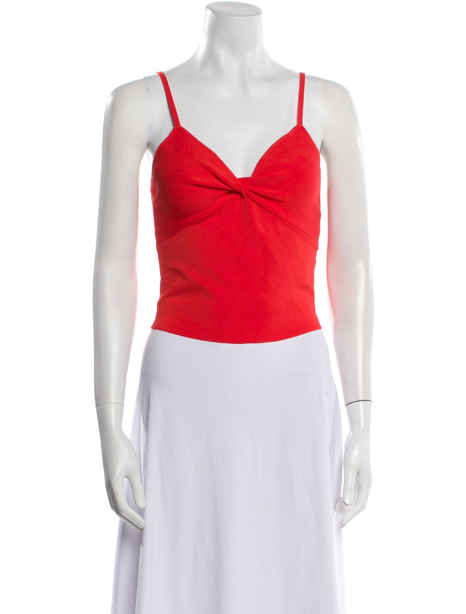 Alice + Olivia V-Neck Sleeveless Crop Top
