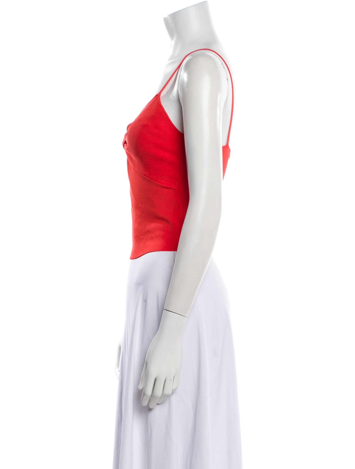 Alice + Olivia V-Neck Sleeveless Crop Top