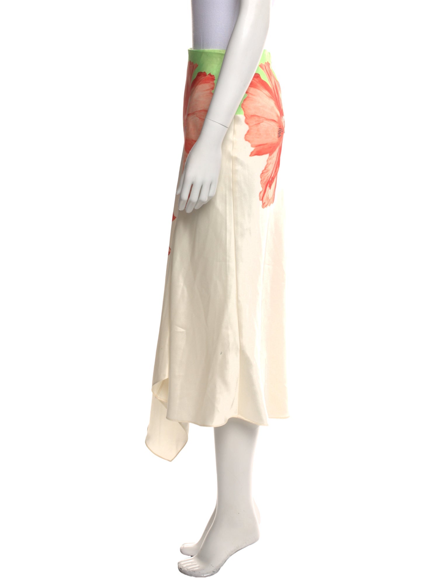 Alice + Olivia Floral Print Midi Length Skirt