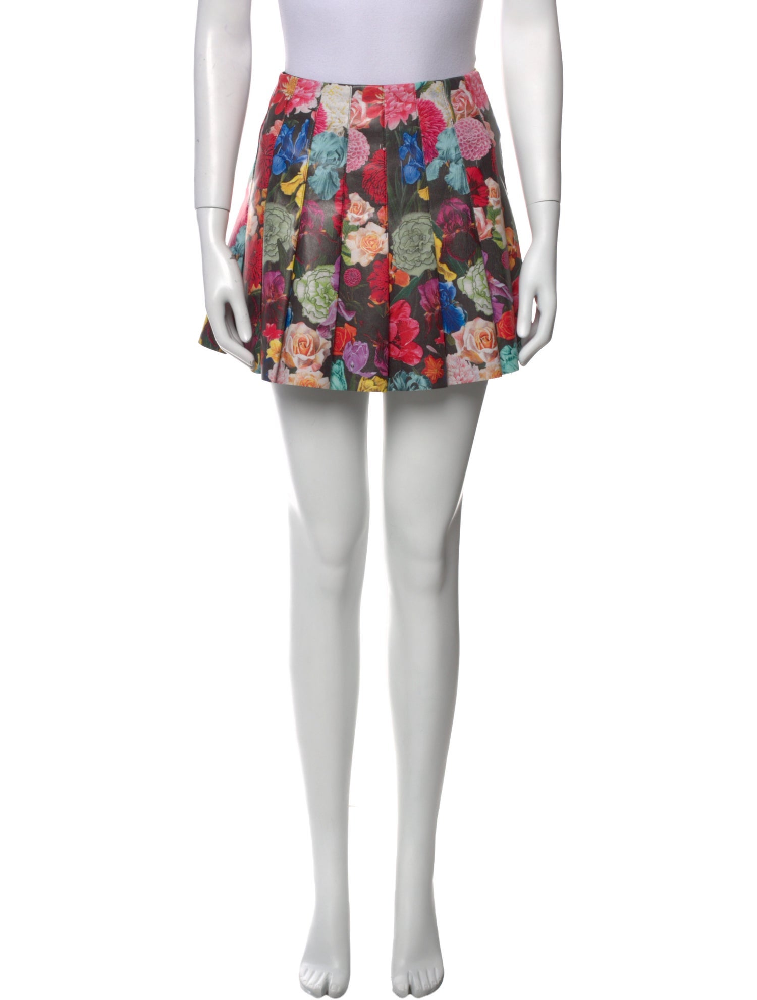 Alice + Olivia Floral Print Mini Skirt