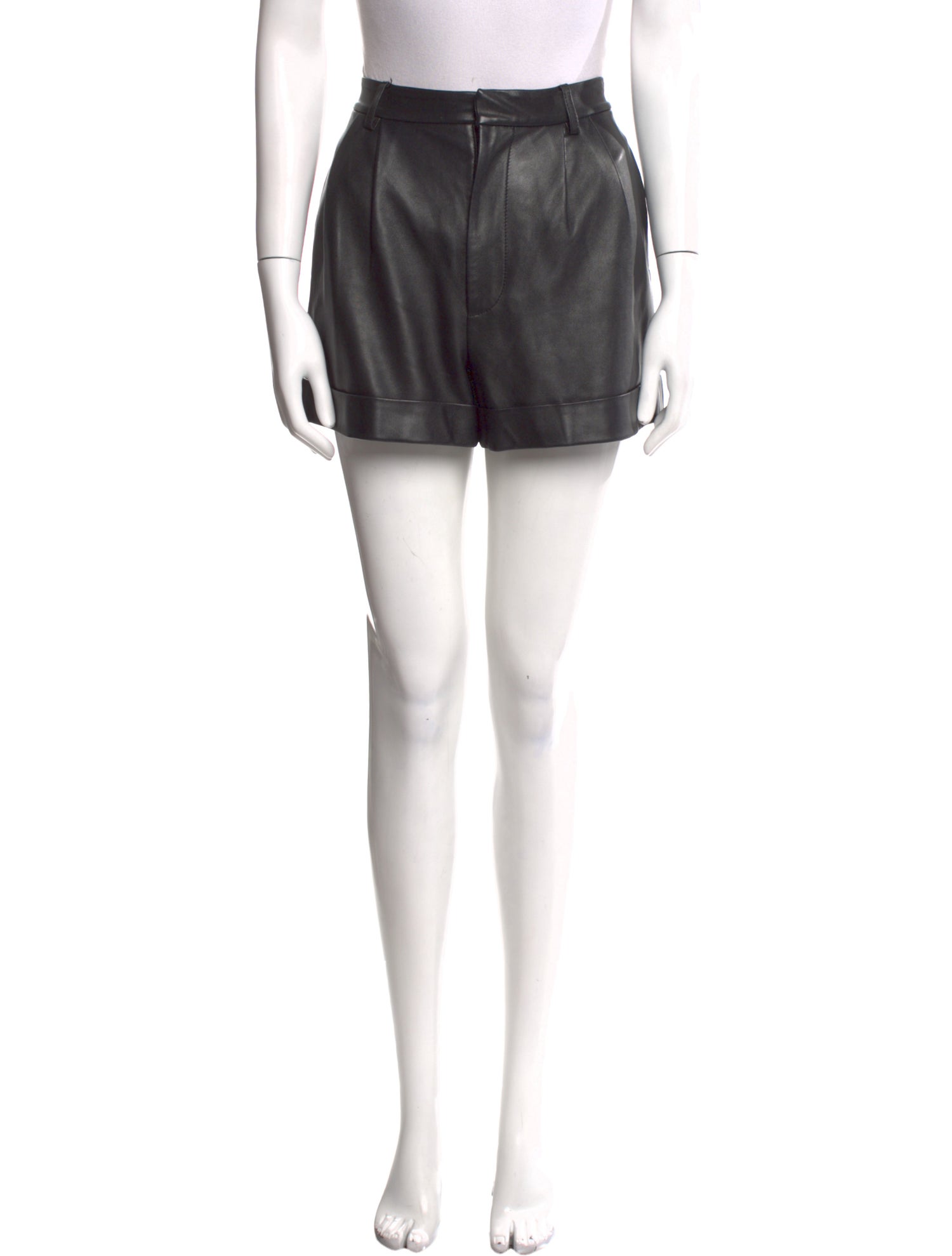 Alice + Olivia Leather Mini Shorts