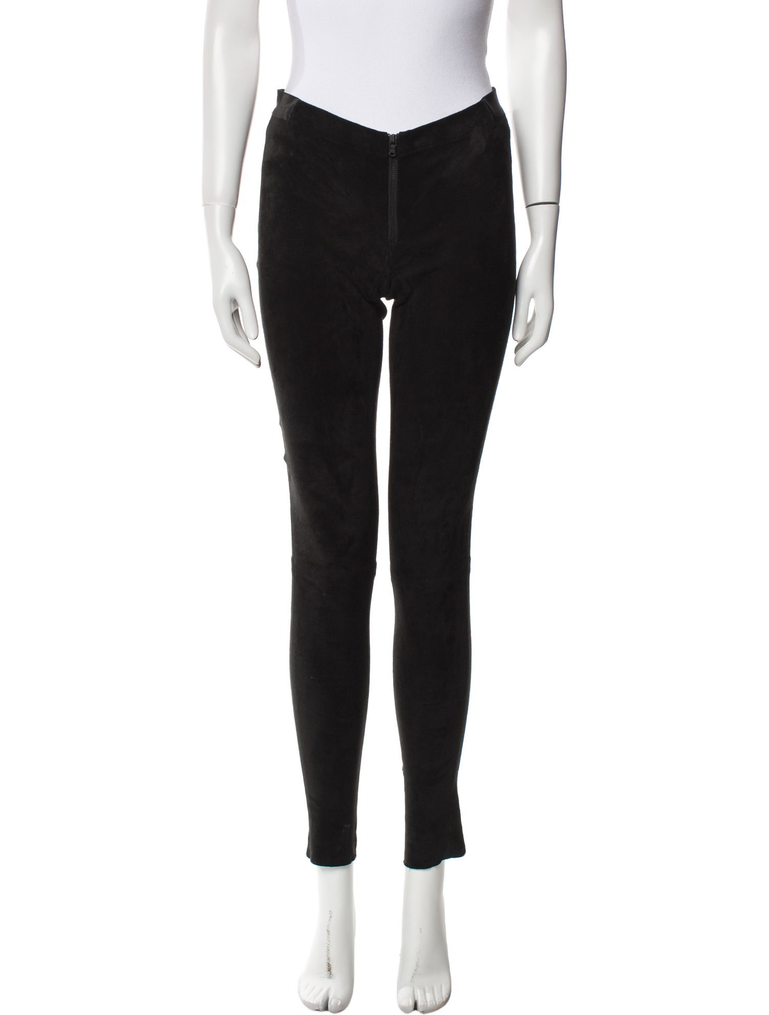 Alice + Olivia Lamb Leather Skinny Leg Pants